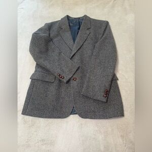 🔥VGT Boston Traders Blazer Gray Tweed Wool Sport Coat Jacket Casual Men’s 44R